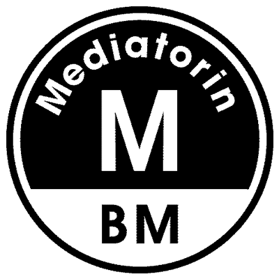 Logo of Bundesverband Mediation e.V., Federal Association for Mediation, Mediatorin BM